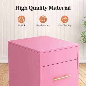 Wood Salon Trolley Cart with Wheels for Beauty Organizing