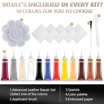 Leather Repair Gel & Cream Kit - Black