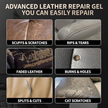 Leather Repair Gel & Cream Kit - Black