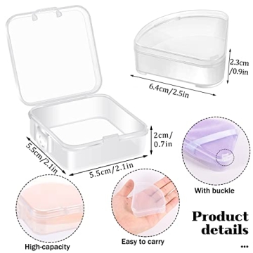 5 Pcs Makeup Sponge Holder Case Set for Travel Hygiene