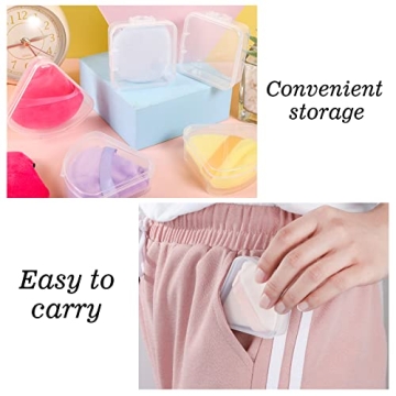 5 Pcs Makeup Sponge Holder Case Set for Travel Hygiene