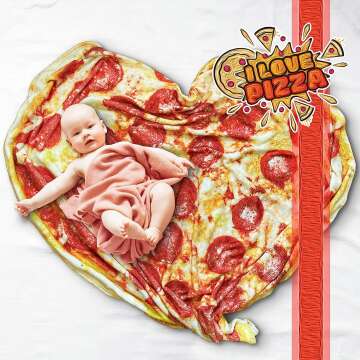 Unique Pizza Blanket - Soft & Warm Novelty Gift