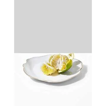 Elegant Medium Free-Form Ceramic Plates for Weddings