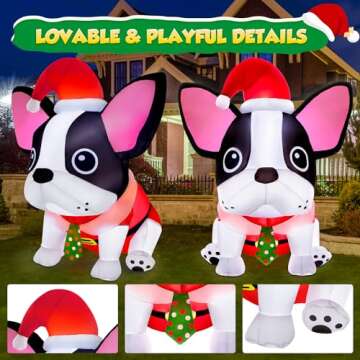 zukakii 5FT Christmas Inflatables Decorations Outdoor Built-in Bright LEDs, Cute Christmas Blow Up Yard Decorations with Xmas Hat Christmas Blowup Clearance Decor for Indoor Holiday Party