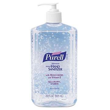PURELL Advanced Hand Sanitizer Refreshing Gel, Clean Scent, 20 fl oz Pump Bottle (Pack of 12) – 3023-12