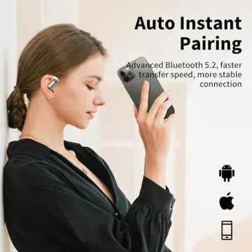 BUGANI Open Ear Bluetooth Headphones with 32 Hour Battery