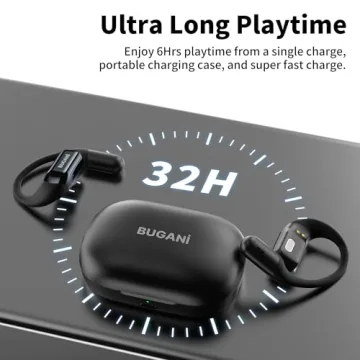 BUGANI Open Ear Bluetooth Headphones with 32 Hour Battery