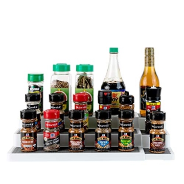 Homeries Expandable 3-Tier Spice Rack with Modern Design