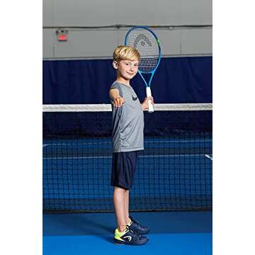 HEAD Speed Kids Tennis Racquet - Beginners Pre-Strung Head Light Balance Jr Racket , Frustration Free Packaging - 25 Inch, Blue