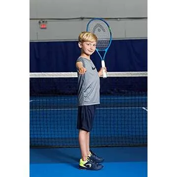 HEAD Speed Kids Tennis Racquet - Beginners Pre-Strung Head Light Balance Jr Racket , Frustration Free Packaging - 25 Inch, Blue