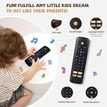 Interactive Baby TV Remote Control Toy - Learning and Fun for 1-2 Year Olds