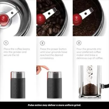 Bodum Bistro Electric Coffee Grinder for Fresh Grounds