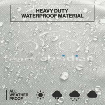 Team Obsidian | Outdoor Storage or Travel Cover for 2 bikes, X-Large Bike Cover, Ebike Accessories, ...