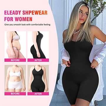Eleady Seamless Tummy Control Bodysuit for Women