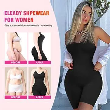Eleady Seamless Tummy Control Bodysuit for Women