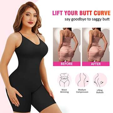 Eleady Seamless Tummy Control Bodysuit for Women