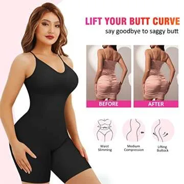 Eleady Seamless Tummy Control Bodysuit for Women