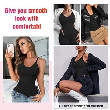 Eleady Seamless Tummy Control Bodysuit for Women