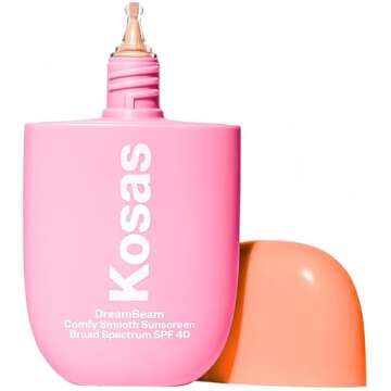 Kosas DreamBream Silicone-Free Mineral Sunscreen SPF 40 with Ceramides and Peptides, 1 pack, 1.3 Fl Oz (HSK272-2)