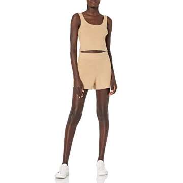 Angelica Cropped Supersoft Scoop-Neck Tank for Women