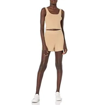 Angelica Cropped Supersoft Scoop-Neck Tank for Women