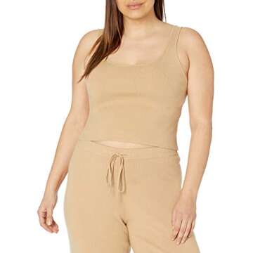 Angelica Cropped Supersoft Scoop-Neck Tank for Women