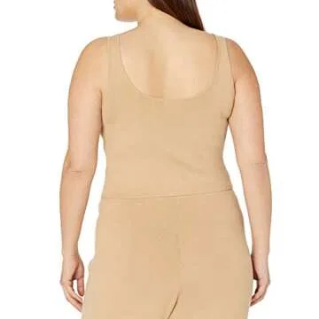 Angelica Cropped Supersoft Scoop-Neck Tank for Women