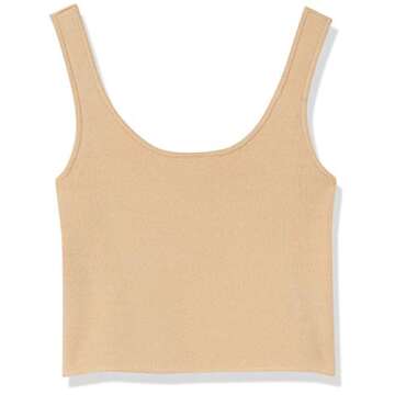 Angelica Cropped Supersoft Scoop-Neck Tank for Women