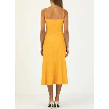 ARTFREE Ribbed Knit Maxi Dress for Women - Stylish Summer Style