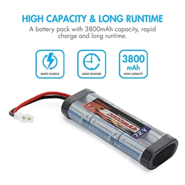 Tenergy 7.2V RC Battery Pack 3000mAh High Capacity