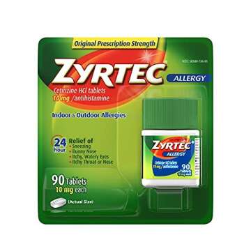 Zyrtec Allergy Relief 24-Hour Non-Drowsy Antihistamine