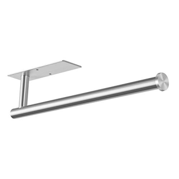 Under Cabinet Paper Towel Holder - Self Adhesive or Drilling, SUS304 Stainless Steel Wall Mount Silv...