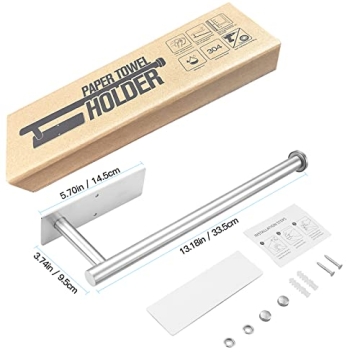 Under Cabinet Paper Towel Holder Made of Stainless Steel