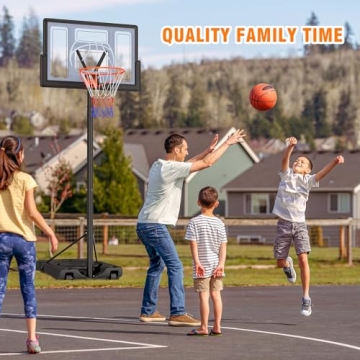 Yohood 10ft Adjustable Basketball Hoop for All Ages