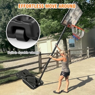 Yohood 10ft Adjustable Basketball Hoop for All Ages