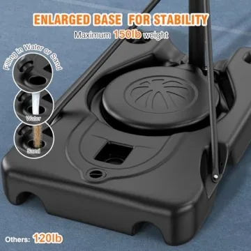 Yohood 10ft Adjustable Basketball Hoop for All Ages