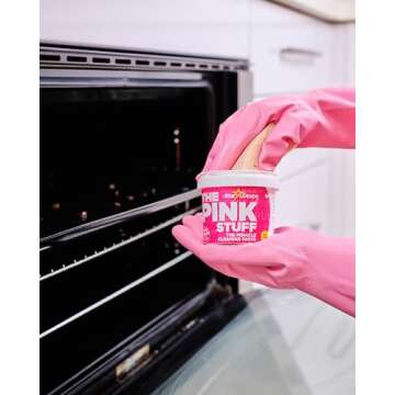 Stardrops - The Pink Stuff Miracle Cleaning Paste & SQeeZY Scrubber Sponge Bundle – All-Purpose, Non-Scratch Cleaner for Kitchens, Bathrooms, Walls, Floors, Pots, Grout, and More