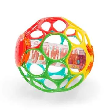 Bright Starts Oball Rollin' Rainstick Rattle Ideal Toy for Babies