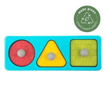 Sassy Eco Peek-a-Boo Puzzle | Made Green with Plant-Based Plastic | STEM Learning 6+ Months