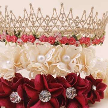 Charming Baby Girl Floral Headband Set - 3pcs Hair Accessories