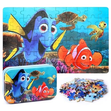 LELEMON Kids Ocean Puzzles Ages 4-8 for Fun Learning