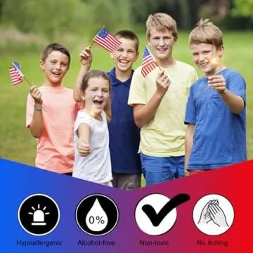 MEICOLY USA Flag Pride Glitter for Patriotic Events