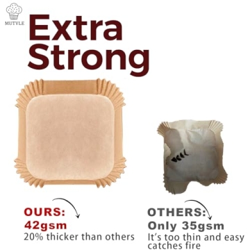 Air Fryer Disposable Paper Liners 9 Inch, 125 Pcs