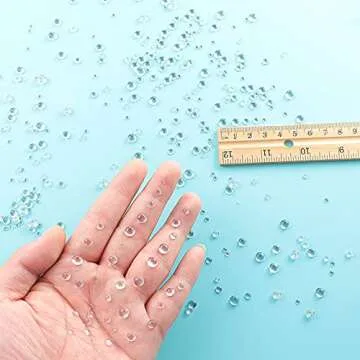 700 Clear Dewdrop Embellishments for DIY Crafts and Decor