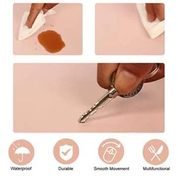 SUJAYU Dual Sided PU Leather Desk Pad for Home Office