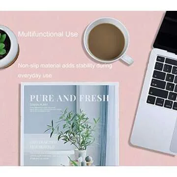 SUJAYU Dual Sided PU Leather Desk Pad for Home Office