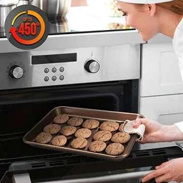 NutriChef Nonstick Baking Sheet Pans - Perfect for All
