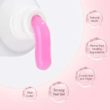 Makartt Poly Nail Gel Set - 6 Colors for Nail Extensions