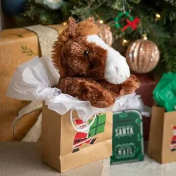 The Petting Zoo Floppy Horse Stuffed Animal Plushie, Gifts for Kids, Wild Onez Wildlife Animals, Horse Plush Toy 9 inches