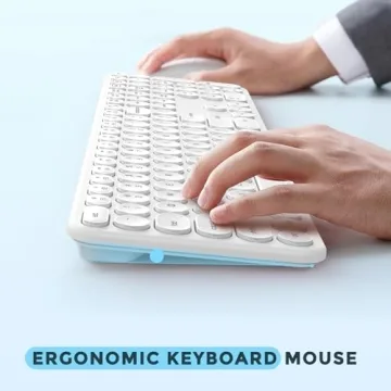 seenda Wireless Keyboard and Mouse Combo for Quiet Workspaces